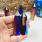Aura Obsidian Tower, Black Obsidian Crystal Point, Healing Stone, Energy Amplifier, Protective Amulet, Meditation Decor, Spiritual Gift