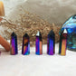 Aura Obsidian Tower, Black Obsidian Crystal Point, Healing Stone, Energy Amplifier, Protective Amulet, Meditation Decor, Spiritual Gift