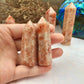 Sunstone Tower, Crystal, Healing Crystal Point, Energy Balance Stone, Meditation Tower, Natural Sunstone, Spiritual Decor, Reiki Charged