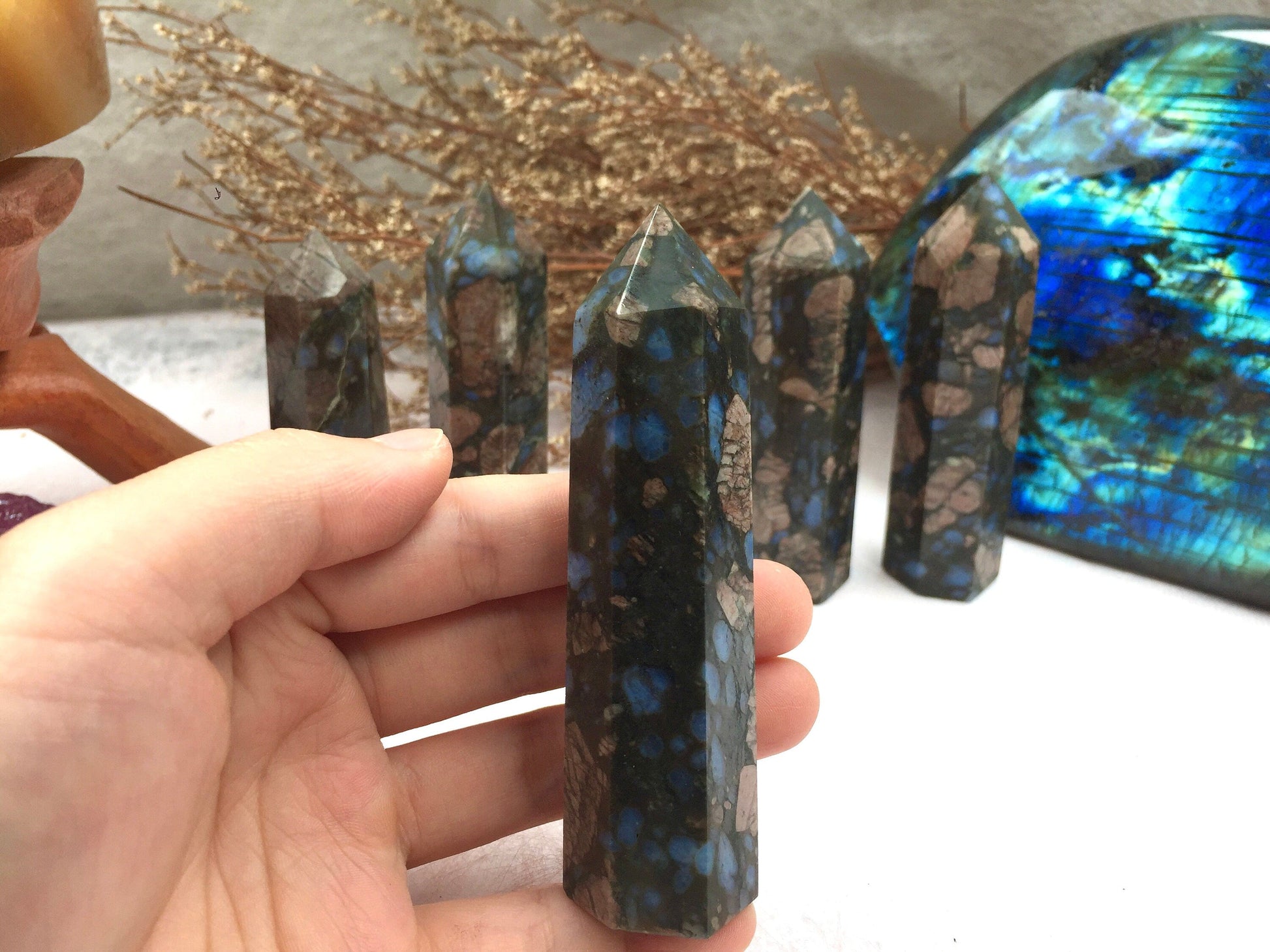 Que Sera Tower,Que Sera Point,Crystal Tower/Wand,Healing Crystal,Reiki Chakra Stone,Home Decor,For Gift
