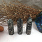 Black Line Stone Tower,Black Line Stone Point,Crystal Tower/Wand,Healing Crystal,Reiki Chakra Stone,Home Decor,For Gift