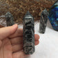 Black Line Stone Tower,Black Line Stone Point,Crystal Tower/Wand,Healing Crystal,Reiki Chakra Stone,Home Decor,For Gift