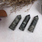 Black Line Stone Tower,Black Line Stone Point,Crystal Tower/Wand,Healing Crystal,Reiki Chakra Stone,Home Decor,For Gift