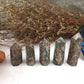 Green Flower Agate Tower,Green Flower Agate Point,Crystal Tower/Wand,Healing Crystal,Reiki Chakra Stone,Home Decor,For Gift