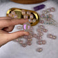 Aura Rose Quartz Tumble Stone 20-30mm 100g，Healing Crystal，Home Decor，For Gift