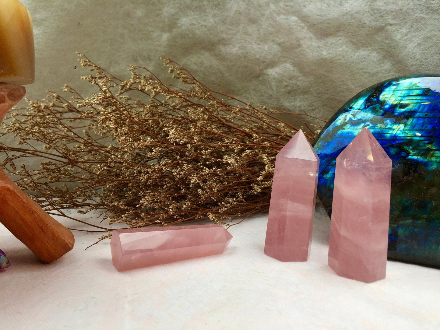 Rose Quartz Tower, Meditation Crystal, Love Attraction, Healing Stone, Spiritual Decor, Yoga Accessory, Unique Gift, Crystal Therapy, Home