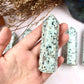Kiwi Jasper Tower,Kiwi Jasper Point,Crystal Tower/Wand,Healing Crystal,Reiki Chakra Stone,Home Decor,For Gift