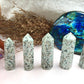 Kiwi Jasper Tower,Kiwi Jasper Point,Crystal Tower/Wand,Healing Crystal,Reiki Chakra Stone,Home Decor,For Gift