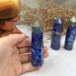 Lapis Lazuli Tower Blue Gemstone Crystal for Meditation Healing Energy, Spiritual Decor, Reiki Charged, Home Office Accent, Unique Gift Idea