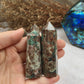 Green Flower Agate Tower,Green Flower Agate Point,Crystal Tower/Wand,Healing Crystal,Reiki Chakra Stone,Home Decor,For Gift