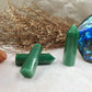 Green Aventurine Tower,Green Aventurine Point,Crystal Tower/Wand,Healing Crystal,Reiki Chakra Stone,Home Decor,For Gift