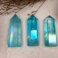 Blue Aura Crystal Quartz Tower Points New Home Party Wedding Gifts for Self and Friends