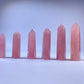 Natural Rose Quartz Tower, Healing Crystal Point, 1.5''-6'' - Promote Love, Emotional Healing & Balance