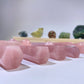 Natural Rose Quartz Tower, Healing Crystal Point, 1.5''-6'' - Promote Love, Emotional Healing & Balance