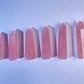Natural Rose Quartz Tower, Healing Crystal Point, 1.5''-6'' - Promote Love, Emotional Healing & Balance